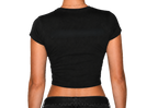 Hot Girls Drink Guinness Baby Tee — Black